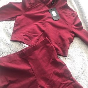 Fashion Nova Long Sleeve Lounge Set & Bike Shorts